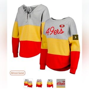 Women's San Francisco 49ers Pullover Sweatshirt
